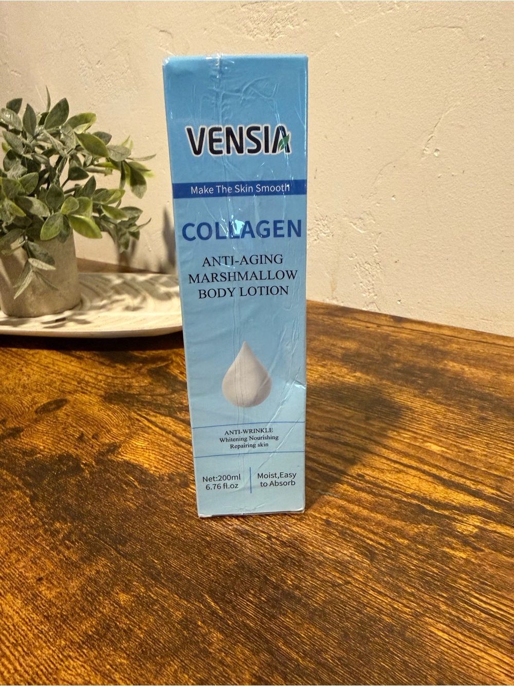 Vensia Collagen Anti-Aging Marshmallow Body Lotion - Light Blue Packaging